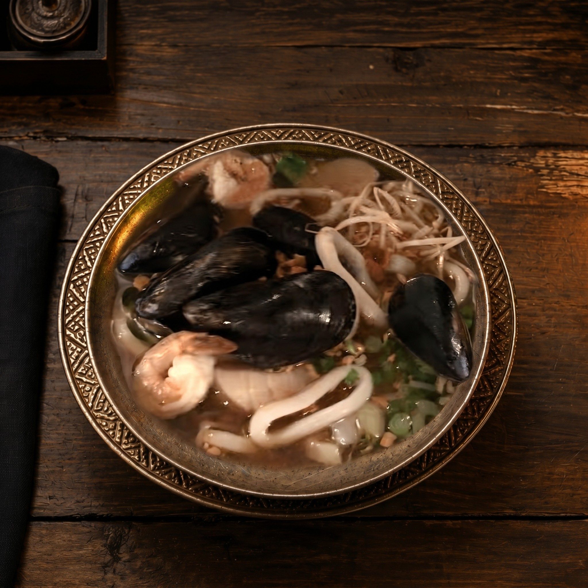 Thai Spicy Seafood Ramen.