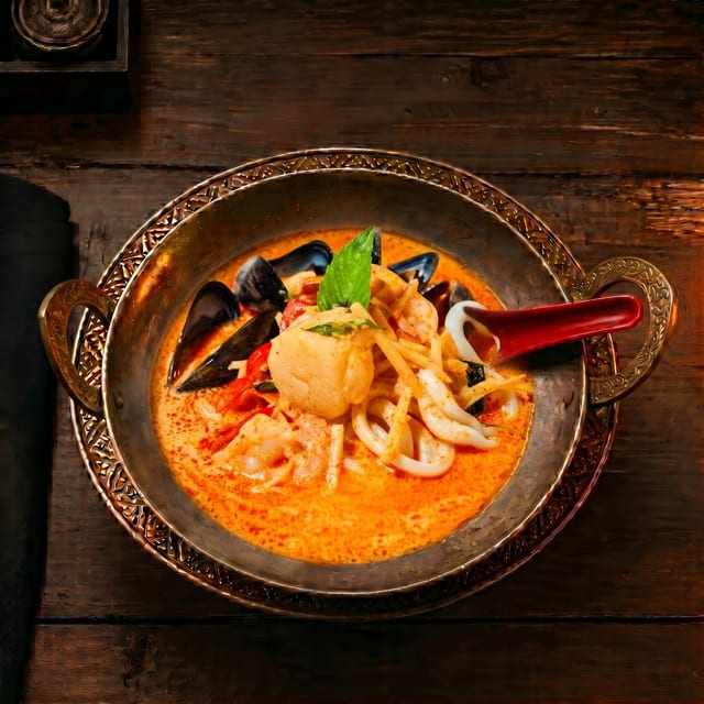 Seafood Red Curry.
